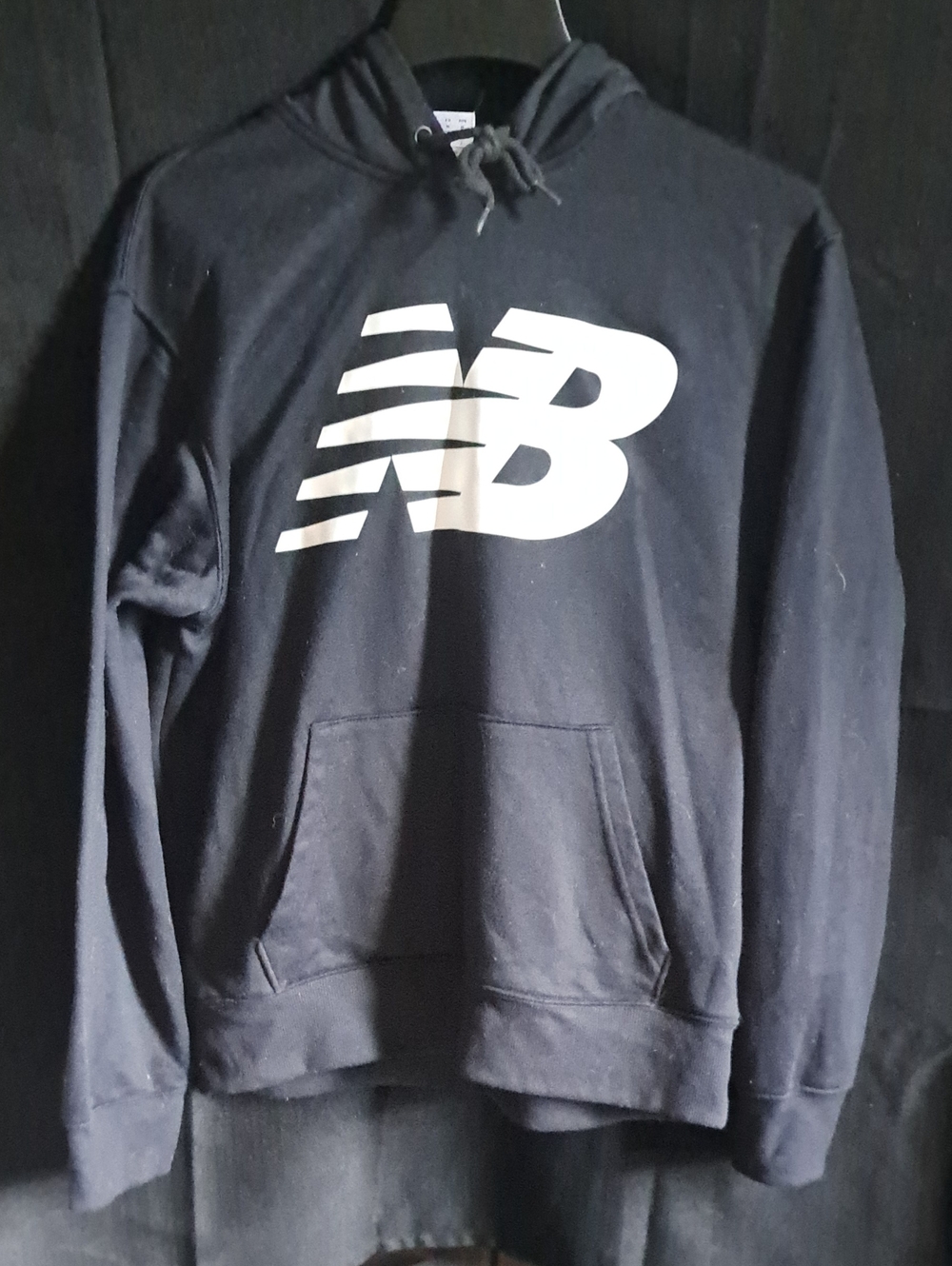 New Balance Black Hoodie with White Logo